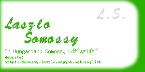 laszlo somossy business card